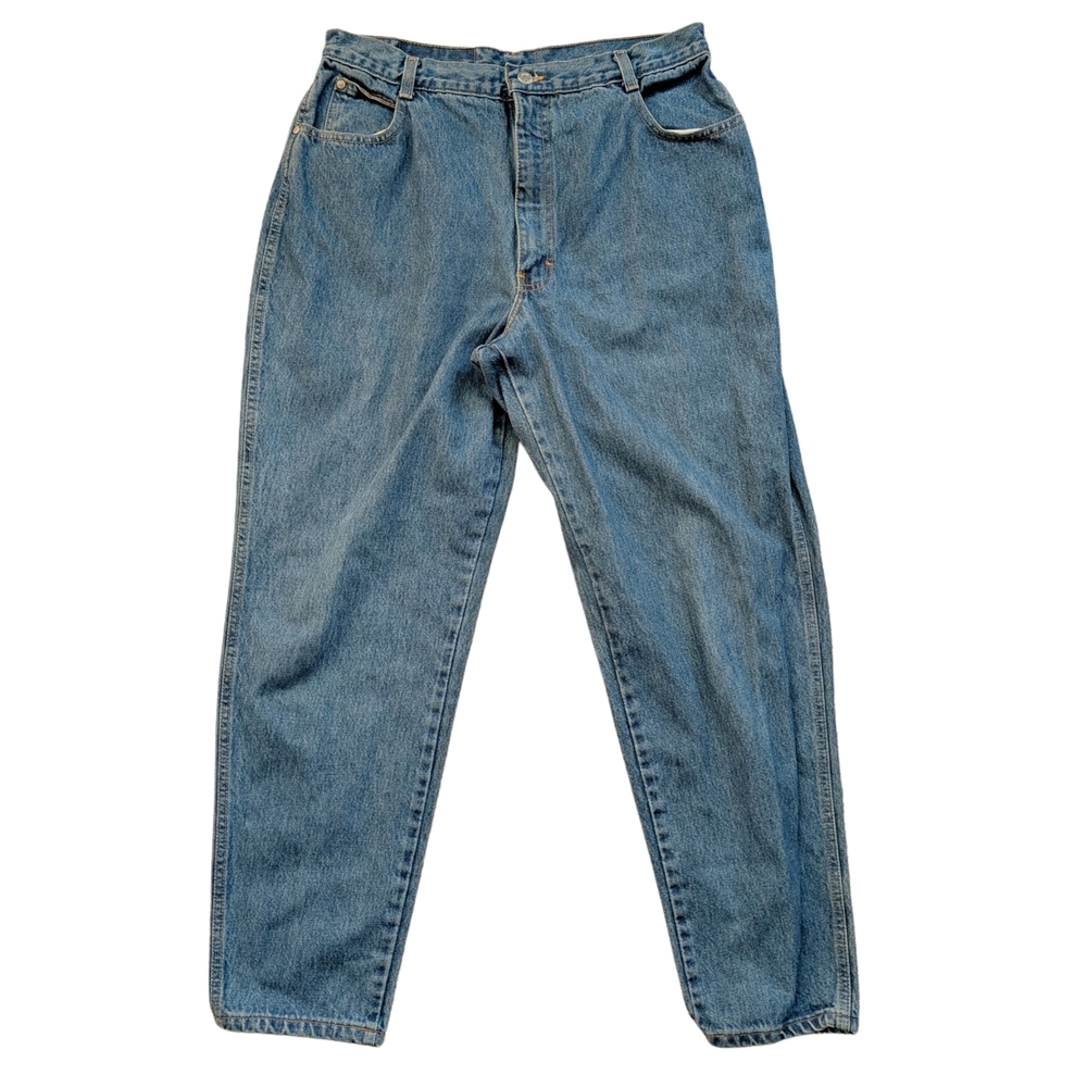 Gitano Vintage Classic Medium Wash Blue Tapered Ankle Denim Jean Size 18 Average